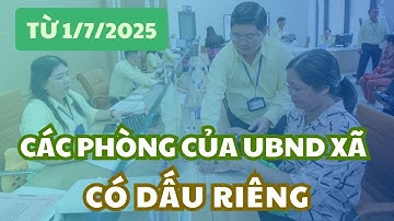Các phòng của UBND cấp xã có con dấu riêng không?