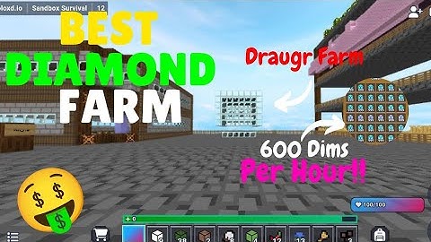 INSANE Diamond Farm In Bloxdio! (Draugr Farm OP) 💎