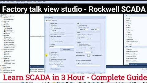 Learn SCADA in 3 hours | Factory talk view studio One Shot Overview for Beginners | Rockwell SCADA