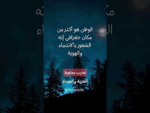 المعنى الحقيقي لكلمة وطن