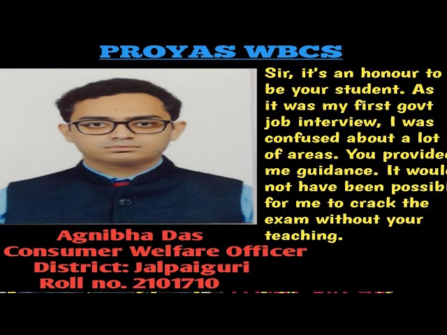 HOW TO CRACK MISCELLANEOUS SERVICE || Agnibha Das,  Consumer Welfare Officer, 2019 class=