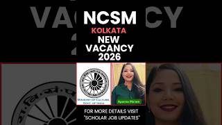 NCSM Kolkata Recruitment 2026 |#viralshorts #shortsfeed #trendingshorts #shorts #viralshort #short