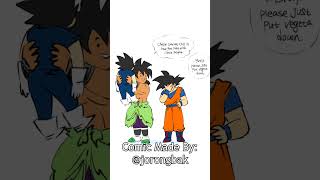 Broly Plays with VEGETA?!?!?!?! | DBZ Comic Dub #shorts