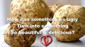 How to make celery root soup. An easy to make soup great for the fall and winter months. Delicious.