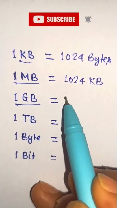 KB, MB, GB, TB, Byte, Bit #knowledge #gk #computer #competitive
