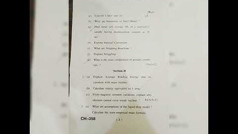 UG  3RD YEAR (ANNUAL)question paper 2021  BSC PHYSICS NUCLEAR AND PARTICLE PHYSICS (PHYS304TH)