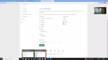 Downloading fitbit data video walkthrough 1