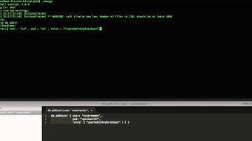 MongoDB - Create Admin User