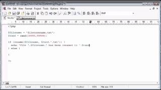 Beginner PHP Tutorial - 86 - File Handling_ Deleting and Renaming Files Part 2 Wealth