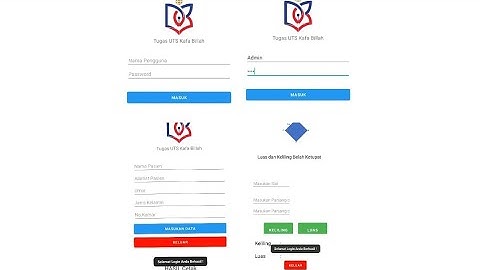 Aplikasi Login Sederhana Dengan ID Tanpa Data Base - Android Studio