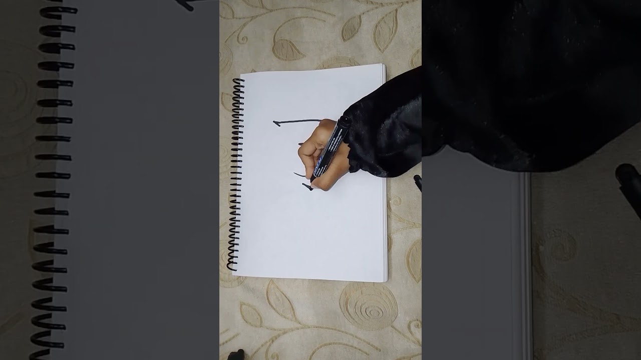 Allah ﷻ | اللّٰه | Beautiful Arabic Calligraphy |#trending #painting #shortsfeed #islamicshorts#fyp