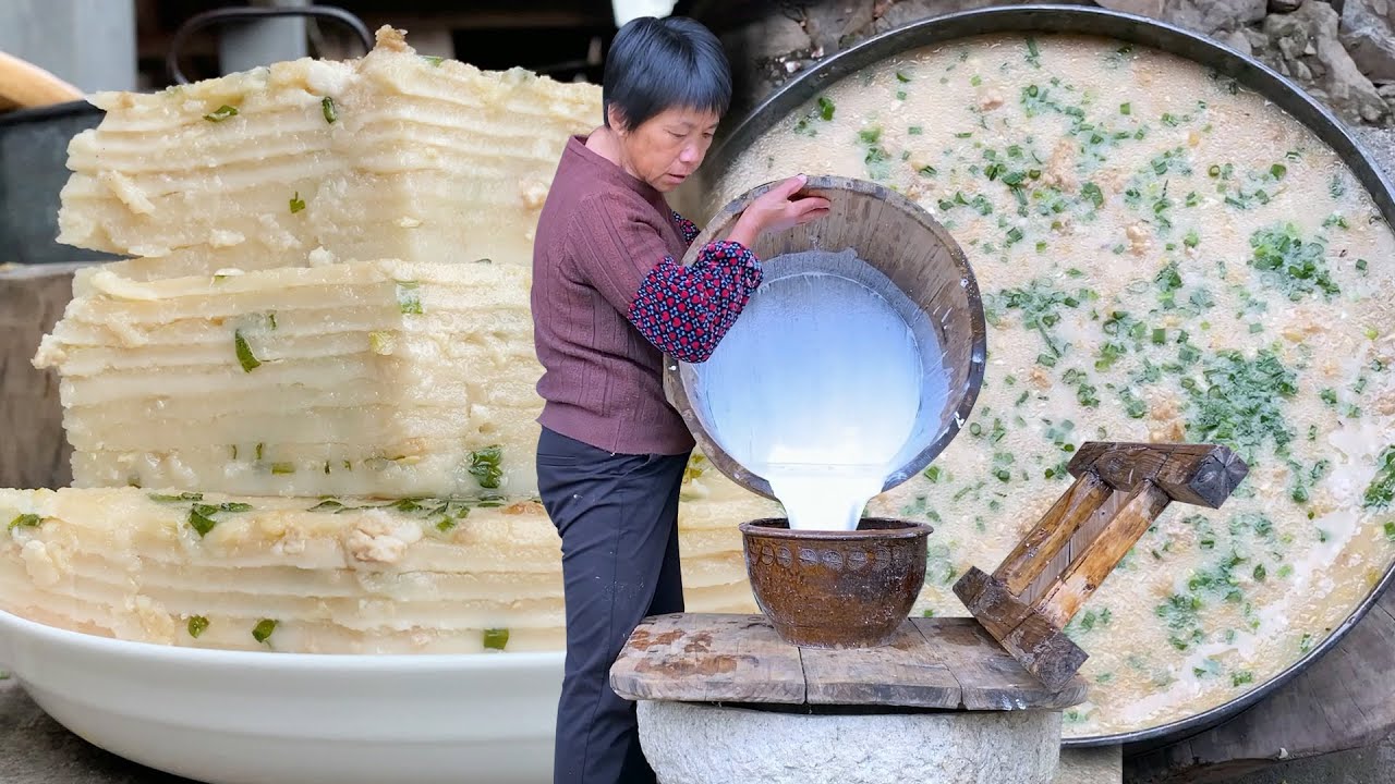 阿嬷做大田传统小吃九层粿，铺满九层米浆，层层软糯层层香！丨Nine layer Kueh【闽湖阿嬤Fujian Grandma】