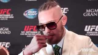 Conor McGregor UFC 178 Post-Fight Scrum