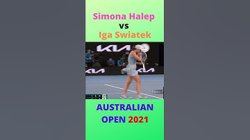 Simona Halep vs Iga Swiatek AUSTRALIAN OPEN 2021 #Shorts