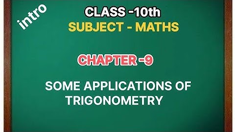 Some applications of trigonometry, part -3