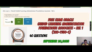 1Z0-1150-1 Oracle Guided Learning Administrator Foundations Associate -Rel 1 Free Certification 2025