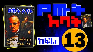 Ethiopian book narration#የጡት አባት#ክፍል 13 || የአማርኛ ትረካ | 2016 | Part 13|ድርሰት ማርዮ ፑዞ - ተራኪ የሲልአብ