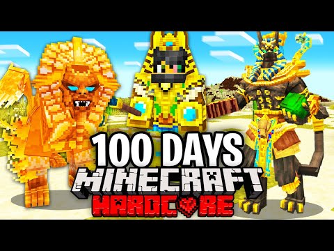 I Survived 100 Days in Ancient Egypt in Minecraft.. Here's What Happened..