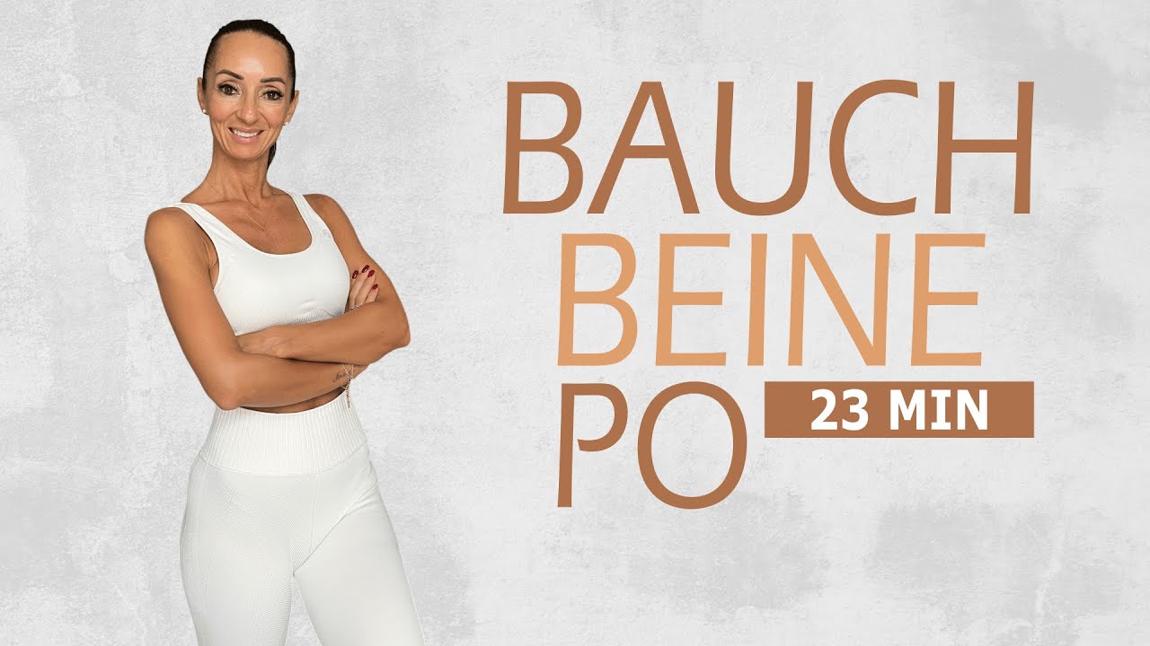 23 MIN BAUCH BEINE PO WORKOUT / Straffes Training ☀️ Sonnenschein-Energie | Katja Seifried