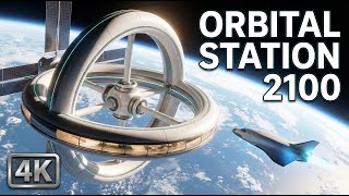 Shuttle Ascent to Orbital Station 2100 (4K) — No Talking Space Ambience screenshot 3
