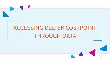 Accessing Deltek via OKTA