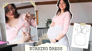 Sewing a Practical and Pretty Nursing Dress 🤱🏻 Sew With Me Maternity Edition