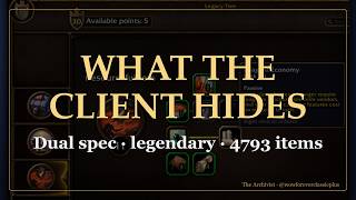 WoW Forever: EVERYTHING hidden in the client (dual spec, a legendary chain and 4,793 items)
