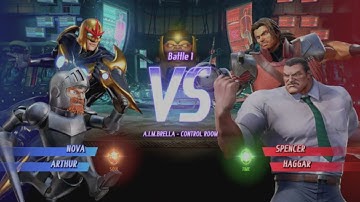MARVEL VS. CAPCOM: INFINITE Nova, Arthur In Arcade Mode