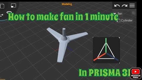 HOW TO MAKE FAN IN PRISMA 3D | Prisma 3D | Sithu Animation