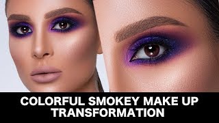 Colorful Smokey Eyes Transformation by Samer Khouzami by Samer Khouzami 24,433 views 4 years ago 4 minutes, 41 seconds