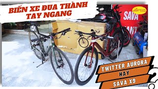 Xe đạp đua tay ngang là cách gọi mới cho xe đạp Twitter Aurora và Sava x9 tay ngang @tamduccycles