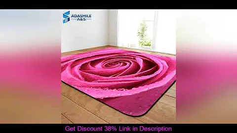 Top 3D Romantic Rose Area Rugs Big Parlor Carpets Mat Soft Flannel Valentine's Day Home Decorative