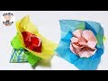 【折り紙】ブーケみたい❤️ カーネーションの立体的な折り方　Origami Carnation flower【音声解説あり】母の日シリーズ#12 / ばぁばの折り紙