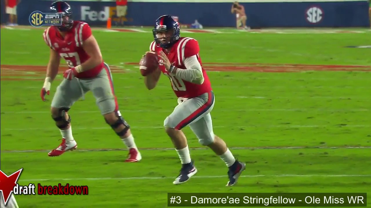 Damore'ea Stringfellow (Ole Miss WR) vs Auburn 2016 - YouTube