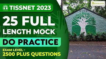 TISSNET 2023 | 25 Full Length Mock | Do Practice | Exam Level Questions | Must Watch