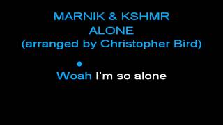 MARNIK & KSHMR - ALONE (KARAOKE/INSTRUMENTAL)(arranged by Christopher Bird)