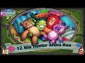 Patchwork pals is op 12 win hunter hearthstone arena run