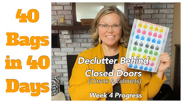 40 Bags in 40 Days Challenge 2023 | Week  | Closet Clean Out | Decluttering During Lent