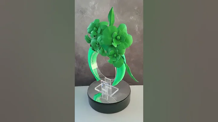 Green Satin Fascinator, Flower Headpiece, Halo Headband, Tall Padded Hair band