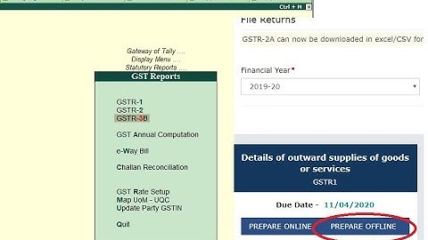 How to upload gst returns from tally erp 9 to gst portal