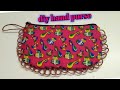 diy hand purse making easy way/home made purse/beautiful hand purse/sravani creations