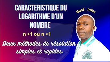 Tuto Mathématiques : caractéristiques du logarithme d
