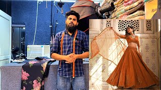 how to Cut a circle  Lehenga || cutting and stitching waseem khan
