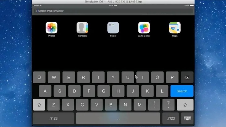 iOS 7 iPad | Xcode simulator