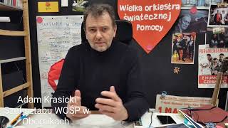 Adam Krasicki - podsumowanie WOŚP w Obornikach