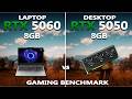 RTX 5050 vs RTX 5060 Gaming Benchmark Test | Desktop vs Laptop | Tested in 10 Games | DLSS 4.5 |