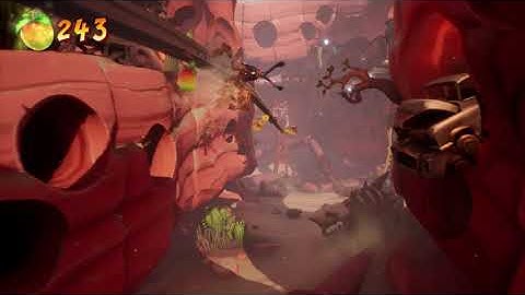 Crash Bandicoot 4 - A Real Grind: Checkpoint #4: Slam, Hit Crate To Fill In Outlines Gameplay (2020)