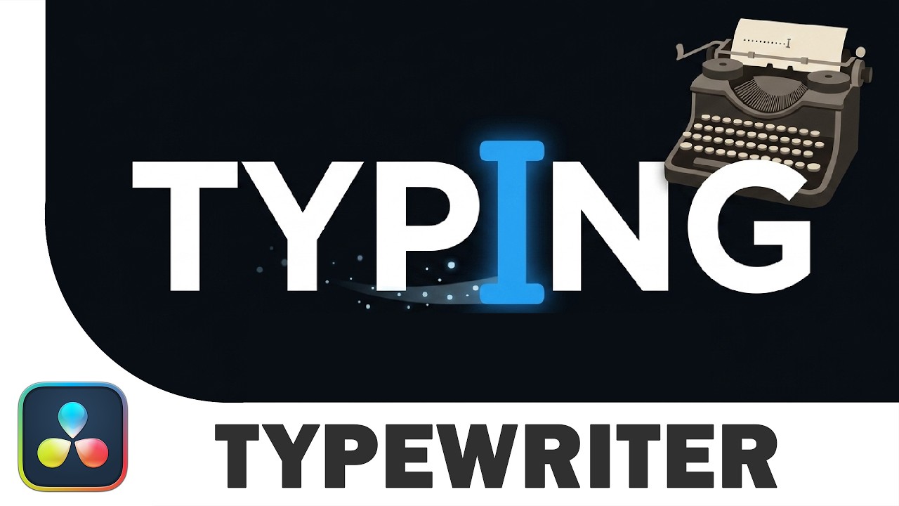 "Typewriter Effect" | DaVinci Resolve Tutorial - YouTube