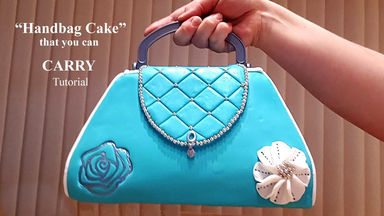 1PC Red Small Flap Luxury Designer Ladies Bag Purse Cake Cupcake Topper,  1/6 scale Handbag