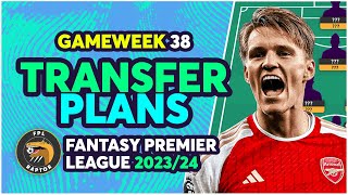 FPL GAMEWEEK 38 TRANSFER PLANS | FINAL GAMEWEEK! | Fantasy Premier League Tips 2023/24